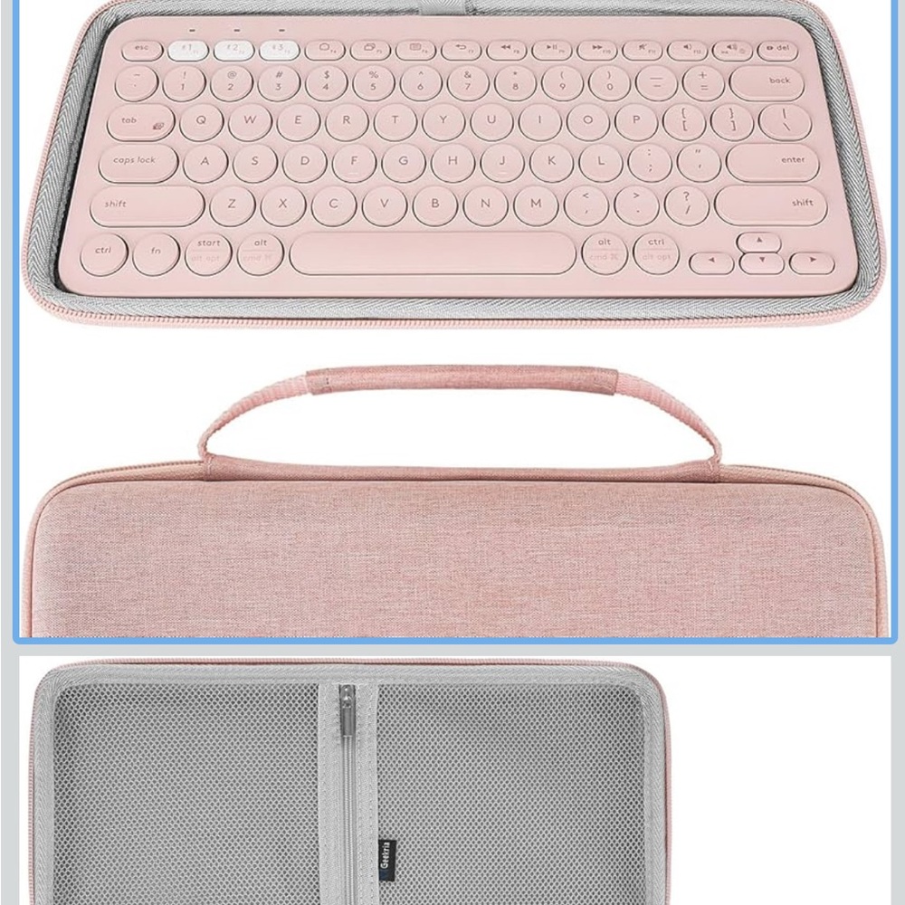 Logitech K380 Pink keyboard case THIS IS JUST THE CASE.  KEYBOARD NOT INCLUDED